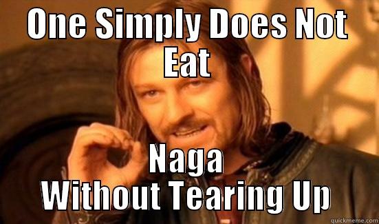 ONE SIMPLY DOES NOT EAT NAGA WITHOUT TEARING UP Boromir