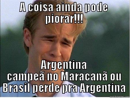 A COISA AINDA PODE PIORAR!!! ARGENTINA CAMPEÃ NO MARACANÃ OU BRASIL PERDE PRA ARGENTINA 1990s Problems