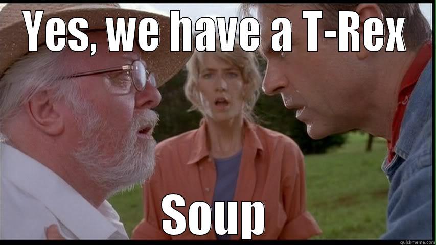YES, WE HAVE A T-REX SOUP Misc