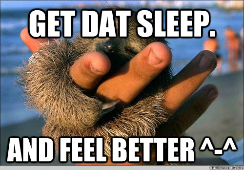 Get dat sleep. and feel better ^-^ - Get dat sleep. and feel better ^-^  cute baby sloth