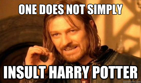 One Does Not Simply insult Harry Potter   Boromir
