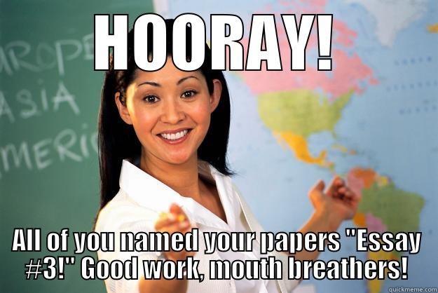 She's Actually Thinking 24 - HOORAY! ALL OF YOU NAMED YOUR PAPERS 