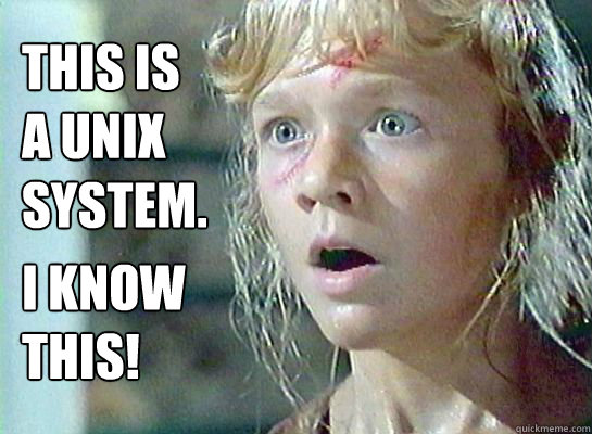 This is a Unix system. I know this! - This is a Unix system. I know this!  Lexnix