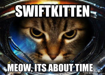swiftkitten Meow, Its About Time - swiftkitten Meow, Its About Time  Starcraft Cat
