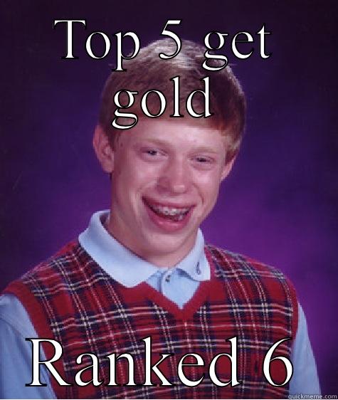 TOP 5 GET GOLD RANKED 6 Bad Luck Brian
