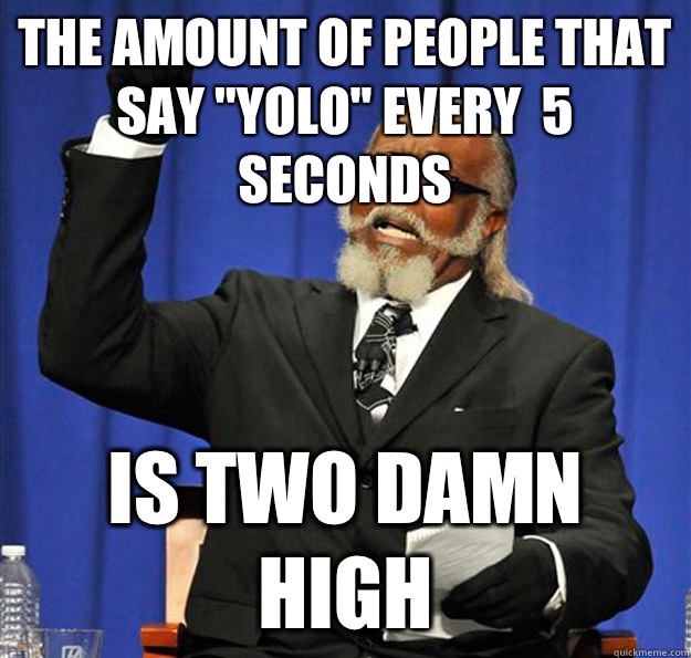 The amount of people that say 