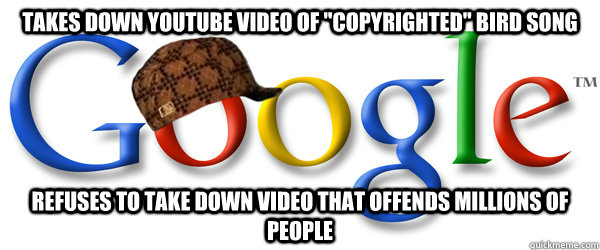 Takes down YouTube video of 