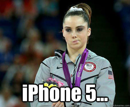  iPhone 5... -  iPhone 5...  Not impressed