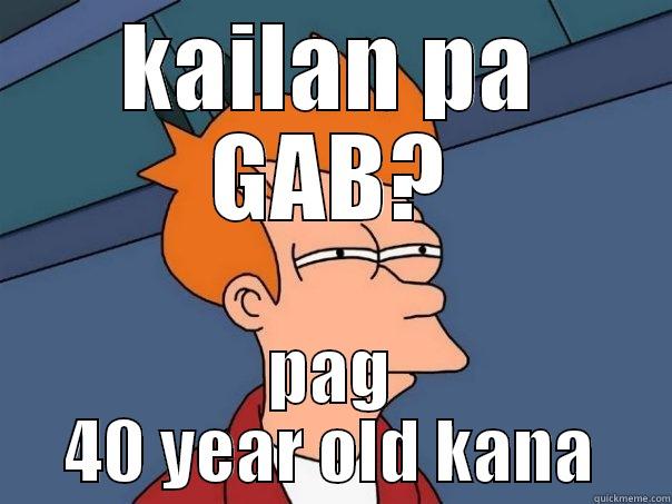 KAILAN PA GAB? PAG 40 YEAR OLD KANA Futurama Fry