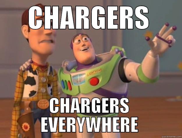 android owners know it - CHARGERS CHARGERS EVERYWHERE Toy Story
