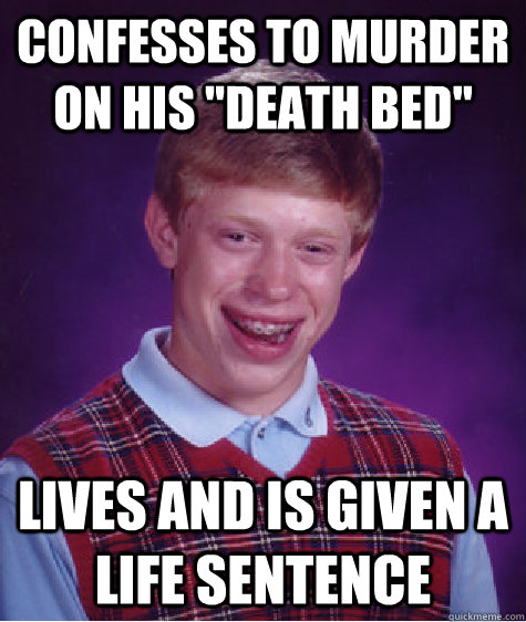 Confesses to murder on his 