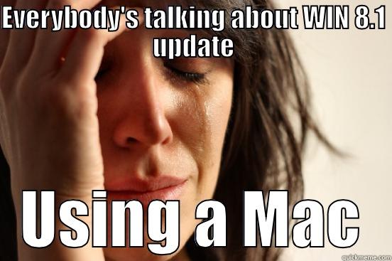 EVERYBODY'S TALKING ABOUT WIN 8.1 UPDATE USING A MAC First World Problems
