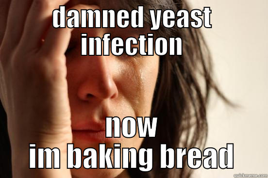 DAMNED YEAST INFECTION NOW IM BAKING BREAD First World Problems