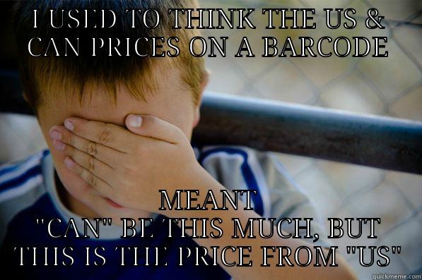 I USED TO THINK THE US & CAN PRICES ON A BARCODE MEANT 