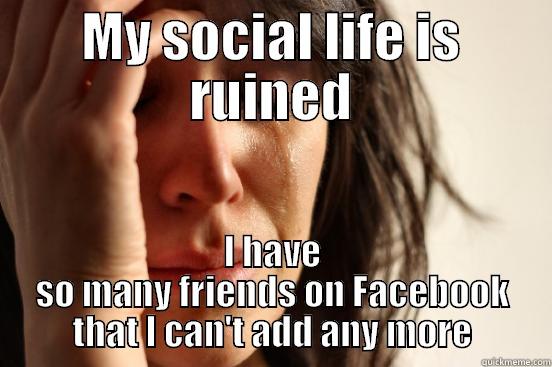 Fr. Mike - MY SOCIAL LIFE IS RUINED I HAVE SO MANY FRIENDS ON FACEBOOK THAT I CAN'T ADD ANY MORE First World Problems