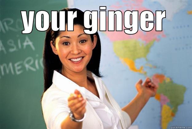 YOUR GINGER  Unhelpful High School Teacher