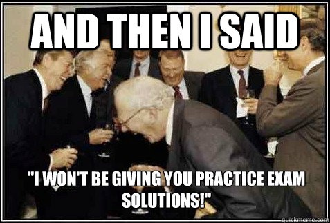 And then I said 