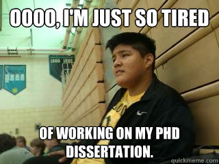 oooo, I'm just so tired of working on my PHd dissertation.   Fat Lazy Mexican