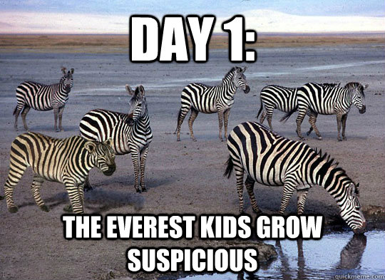Day 1: The Everest kids grow suspicious - Day 1: The Everest kids grow suspicious  Zebra Lion