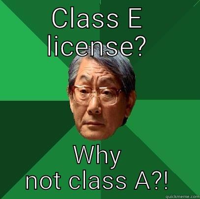 Your driving bring great dishonor. - CLASS E LICENSE? WHY NOT CLASS A?! High Expectations Asian Father