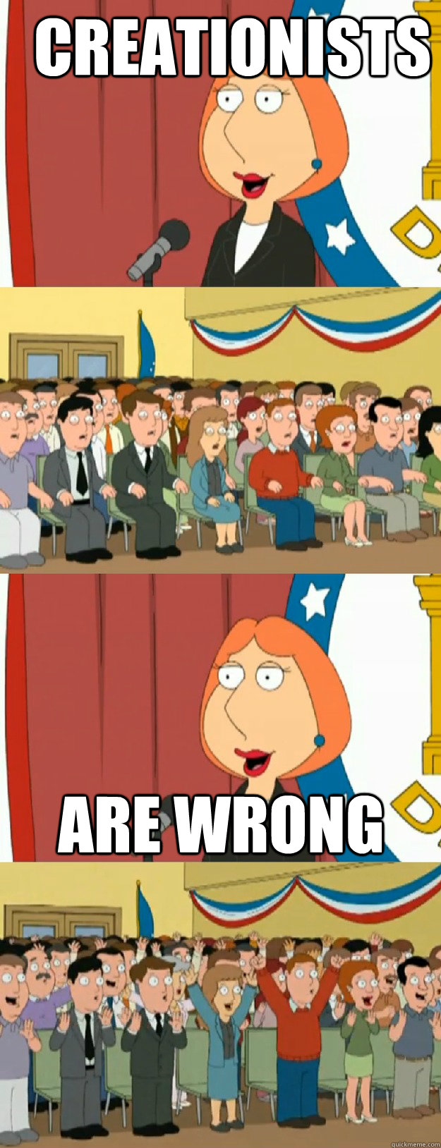 Creationists are wrong  Lois Griffin