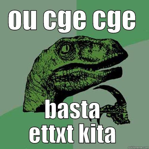 OU CGE CGE BASTA ETTXT KITA Philosoraptor