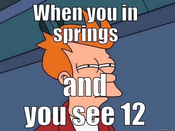 WHEN YOU IN SPRINGS AND YOU SEE 12 Futurama Fry