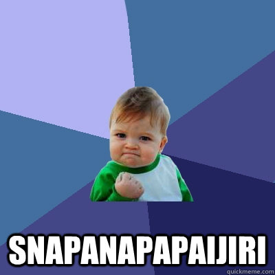  snapanapapaijiri   Success Kid