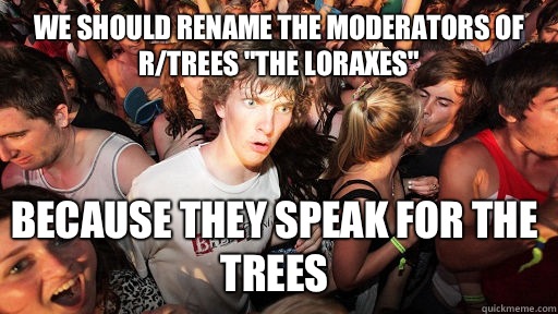 We should rename the moderators of r/trees 