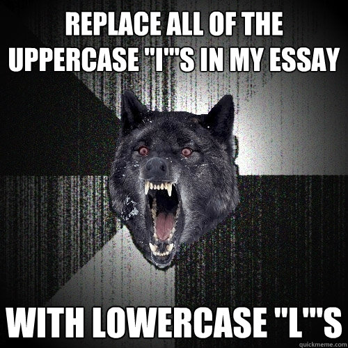 Replace all of the uppercase 