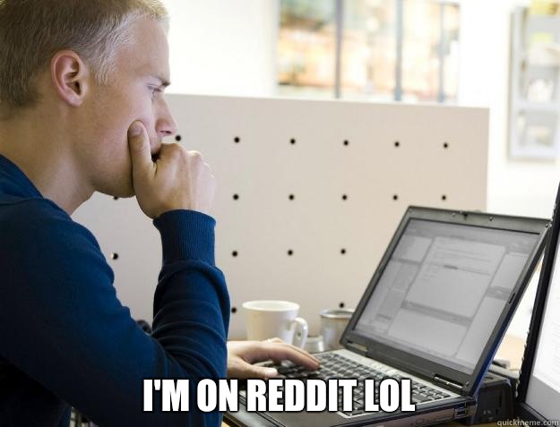  I'M ON REDDIT LOL  Programmer