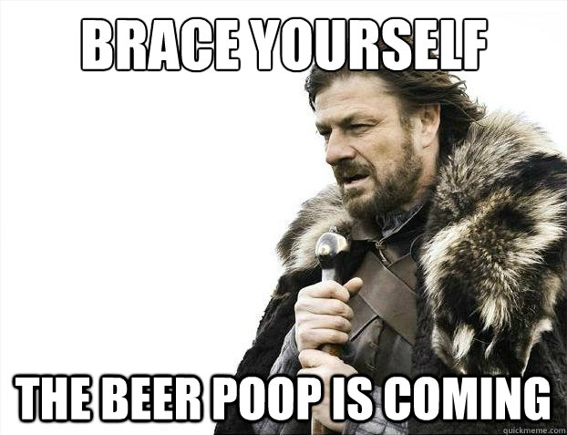 Brace yourself The beer poop is coming  Brace Yourselves - Borimir