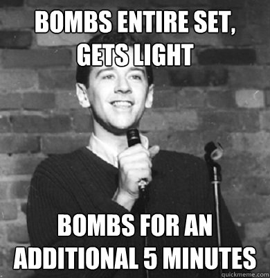 bombs entire set, gets light bombs for an additional 5 minutes  