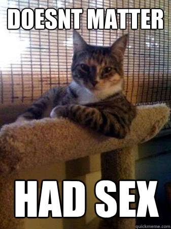 doesnt matter had sex  The Most Interesting Cat in the World