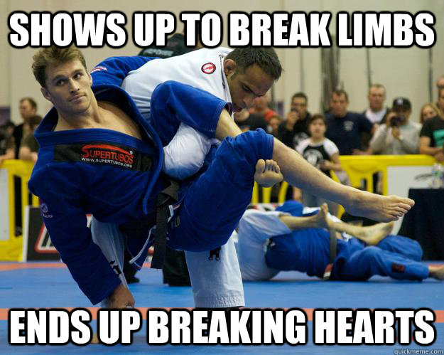 shows up to break limbs ends up breaking hearts - shows up to break limbs ends up breaking hearts  Ridiculously Photogenic Jiu Jitsu Guy