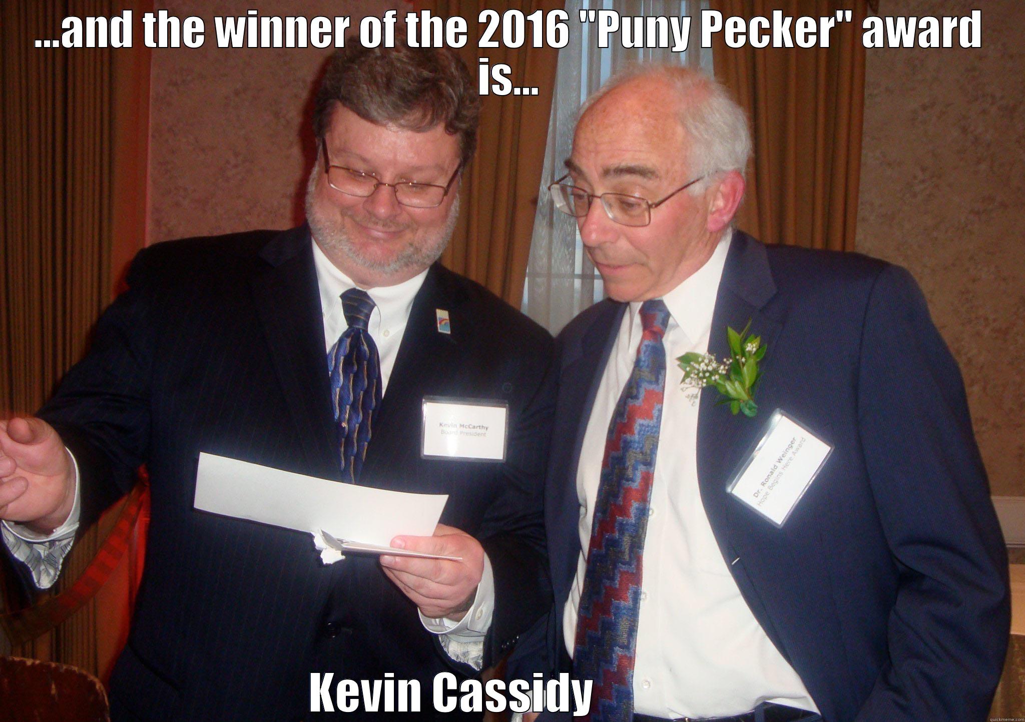 ...AND THE WINNER OF THE 2016 