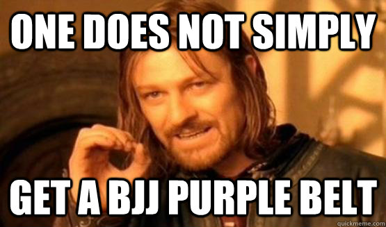 One does not simply get a bjj purple belt - One does not simply get a bjj purple belt  One Does Not Simply Call You