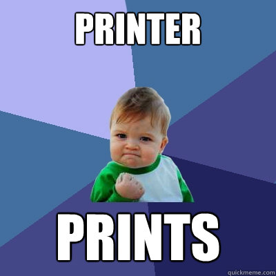 Printer Prints - Printer Prints  Success Kid