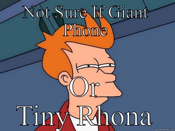 NOT SURE IF GIANT PHONE OR TINY RHONA Futurama Fry