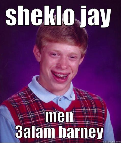 SHEKLO JAY MEN 3ALAM BARNEY Bad Luck Brian