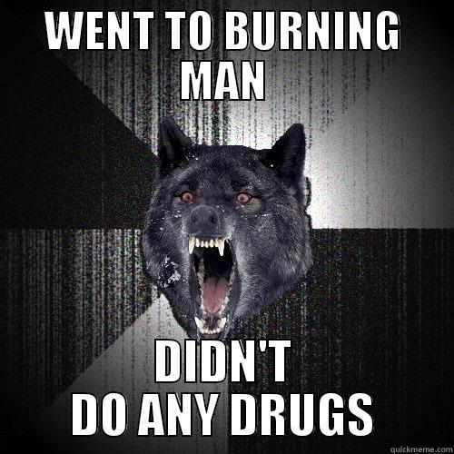 WENT TO BURNING MAN DIDN'T DO ANY DRUGS Insanity Wolf