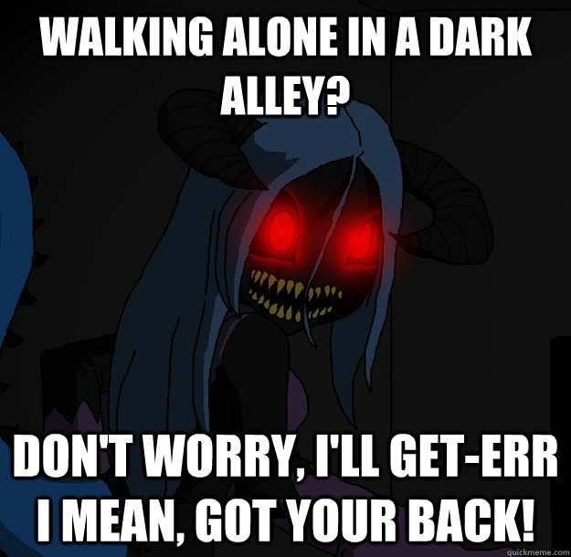 Walking alone in a dark alley? Don't worry, I'll get-err I mean, got your back!  Spooky Boogie
