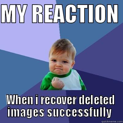 MY REACTION  WHEN I RECOVER DELETED IMAGES SUCCESSFULLY  Success Kid