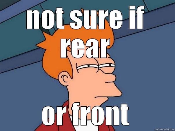 NOT SURE IF REAR OR FRONT Futurama Fry