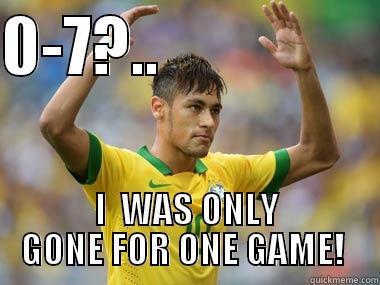 0-7?..                  I  WAS ONLY GONE FOR ONE GAME!  Misc