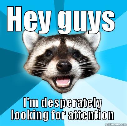 i need attention - HEY GUYS I'M DESPERATELY LOOKING FOR ATTENTION Lame Pun Coon