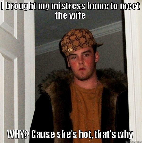 I BROUGHT MY MISTRESS HOME TO MEET THE WIFE WHY? CAUSE SHE'S HOT, THAT'S WHY Scumbag Steve