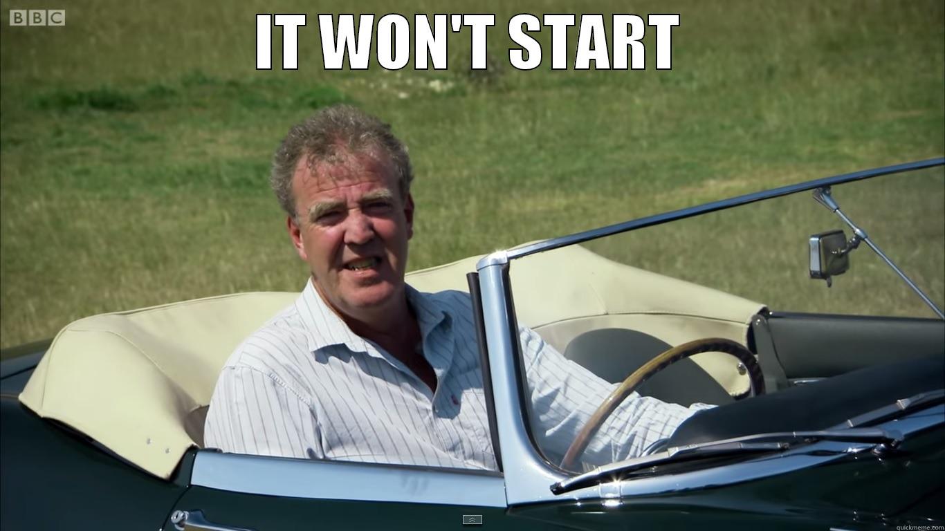 IT WON'T START  Misc