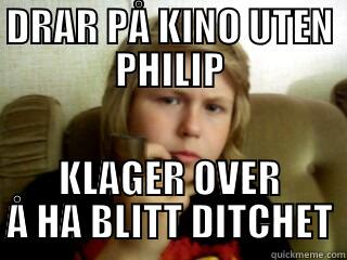 DRAR PÅ KINO UTEN PHILIP KLAGER OVER Å HA BLITT DITCHET Matrix Morpheus