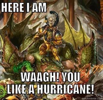 HERE I AM                                                                    WAAGH! YOU LIKE A HURRICANE! Misc